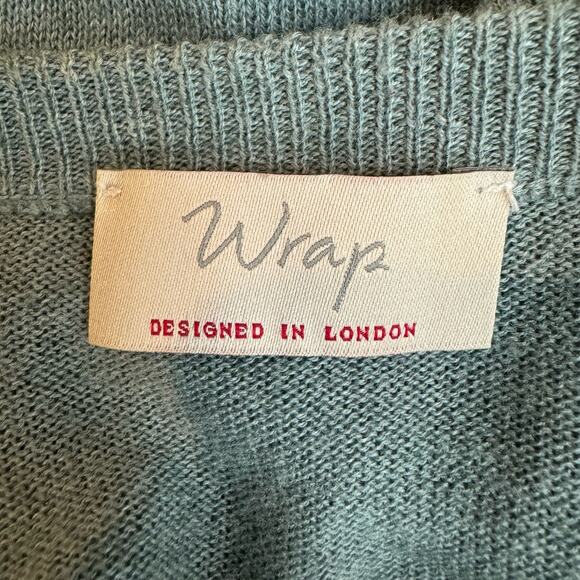 Wrap Designed in London Sequined Sweater Silk Cotton 8 Womens - Picture 9 of 9